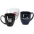 Custom 14 oz Ceramic Coffee Mug - Black, White, Midnight Blue