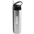 Custom 24 oz Water Bottle with Flip Top Sport Lid - Silver