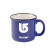 Custom Camping Mug 15oz - White with Blue