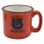 Custom Camping Mug 15oz - White with Red