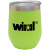 Custom 12 oz Vacuum Wine Cup - Lime Green