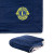 Custom Micro Mink Sherpa Embroidered Blanket 50'W x 60'H - Navy