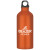 Aluminum Bike Bottle - 20 Oz - Screen Printed - Metallic Orange