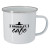 Custom 16 Oz. Steel Campfire Mug - White with White