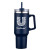 Custom 40 oz Double Wall Tumbler With Handle and Straw - Navy Blue