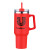 Custom 40 oz Double Wall Tumbler With Handle and Straw - Red