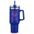 Custom 40 oz PP Lined Double Wall Tumbler With Handle & Straw - Royal Blue