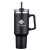 Custom 40 oz. Double Wall Tumbler with Handle and Straw - Black