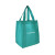 Custom Shopping Tote 13"W x 15"H with a 10" Gusset - Teal