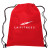Custom 13"W X 16 1/2"H Drawstring Non-woven Bag - Red