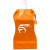 Custom Wave Collapsible Water Bottle - Orange