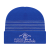 Custom Thin Striped Knit Cap with Cuff - True Royal