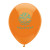 11" AdRite Basic Color Economy Line Latex Balloon - Orange