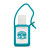 Custom Travel Sanitizer With Adjustable Silicone Strap - Teal