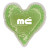 Custom Heart Gel Bead Hot/cold Pack - Lime Green