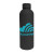 Custom 17 Oz Double Wall Stainless Steel Bottle With a Rubberized Finish - Black