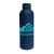 Custom 17 Oz Double Wall Stainless Steel Bottle With a Rubberized Finish - Navy Blue