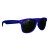 Custom Matte Soft Rubberized Finish Miami Sunglasses - Blue
