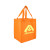 Custom Gusset Shopping Tote - Orange