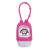Custom 1 oz Travel Antibacterial Hand Sanitizer with Silicone Strap - Neon Pink
