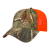 Custom Camo Trucker Mesh Back Cap - Realtree/Blaze Orange