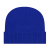 Custom Knit Cap with Ribbed Cuff - Royal Blue