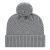 Custom Premium Diagonal Weave Knit Cap with Cuff - Heather