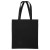 Custom Calico Cotton Tote Bag - 140gsm 15"W x16"H - Black