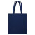 Custom Calico Cotton Tote Bag - 140gsm 15"W x16"H - Navy