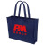 Custom 16"Wx12"H Eco-friendly 80gsm Non-woven Tote - Navy Blue