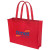 Custom 16"Wx12"H Eco-friendly 80gsm Non-woven Tote - Red