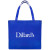 Custom 20"Wx13"H Eco-Friendly 80GSM Non-Woven Tote - Blue