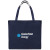 Custom 20"Wx13"H Eco-Friendly 80GSM Non-Woven Tote - Navy