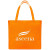 Custom 20"Wx13"H Eco-Friendly 80GSM Non-Woven Tote - Orange