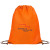 Custom Eco-Friendly 80GSM Non-Woven Drawstring Backpack - Orange (Upgrade Fee for Multicolor Imprint)