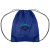 Custom Polyester Drawstring Backpack - Blue (Upgrade Fee for Multicolor Imprint)