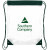 Custom The Coliseum Stadium Drawstring Bag - Dark Green