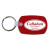 Custom Standard Key Fob - Translucent Red