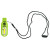 Custom Whistle/COB Light Lanyard - Lime Green