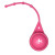 Custom Halcyon Round Lip Balm with Lanyard - Pink