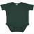 Custom Rabbit Skins Infant Baby Rib Bodysuit - Forest Green