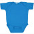 Custom Rabbit Skins Infant Baby Rib Bodysuit - Cobalt Blue