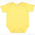 Custom Rabbit Skins Infant Baby Rib Bodysuit - Butter