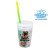 Custom Mood 17 oz. Rainbow Confetti Cup/Straw/Lid Set - Yellow to Green
