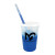 Custom Mood 17 oz. Stadium Cup/Straw/Lid Set - Frosted to Blue