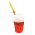 Custom Mood 17 oz. Stadium Cup/Straw/Lid Set - Frosted to Orange