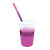 Custom Mood 17 oz. Stadium Cup/Straw/Lid Set - Frosted to Pink