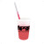 Custom Mood 17 oz. Stadium Cup/Straw/Lid Set - Frosted to Red