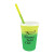 Custom Mood 17 oz. Stadium Cup/Straw/Lid Set - Yellow to Green