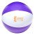 Custom 16" Two-tone Beach Ball - White with Purple